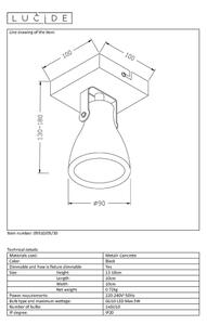 Spot LED dimabil CONCRI 1xGU10/5W/230V Lucide 05910/05/30