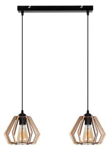 Lustră pe cablu BERGO 2xE27/60W/230V neagră