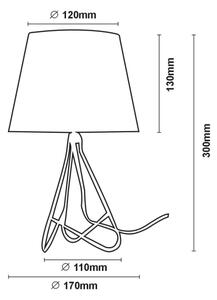 Lampă de masă Lucide 47500/81/17 GITTA 1xE14/40W/230V albă
