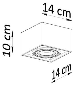 Plafonieră QUATRO 1xGU10/40W/230V lemn