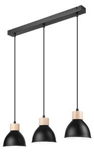 Lustră pe cablu NICO 3xE27/60W/230V neagră