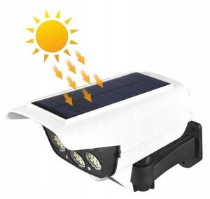 ﻿Lampa solara tip camera cu senzor de miscare si telecomanda 8w