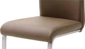 Set 2 scaune Pescara Cappucino piele ecologica 42/56/102 cm