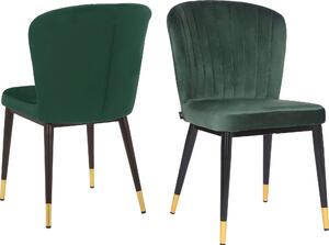 Set 2 scaune Dinan verzi 50/59/83 cm