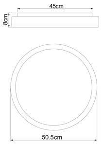 Plafonieră LED dimabilă SONNY LED/24W/230V Globo 41586-24 + telecomandă