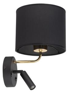 LED lampă flexibilă RICHI 1xE27/15W + LED 3W, 230V, negru