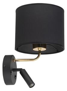 LED lampă flexibilă RICHI 1xE27/15W + LED 3W, 230V, negru