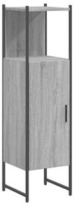 Dulap de baie, gri sonoma, 33x33x120,5 cm, lemn prelucrat