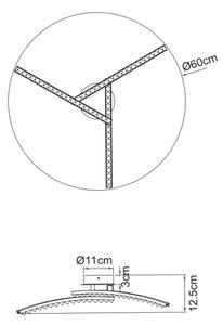 Lustră LED aplicată pentru baie JULES 3xLED/6W/230V IP44 Globo 67169-18IP