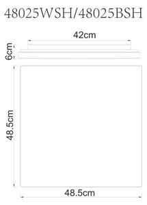 Plafonieră LED dimabilă LED/24W/230V Wi-Fi Tuya Globo 48025WSH + telecomandă