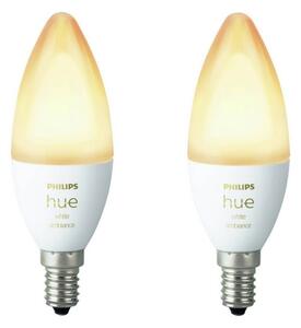 SET 2x LED Bec dimmabil Philips Hue WHITE B39 E14/4W/230V 2200K-6500K