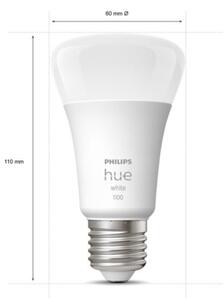 SET 2x bec LED dimabil Philips Hue WHITE E27/9,5W/230V 2700K