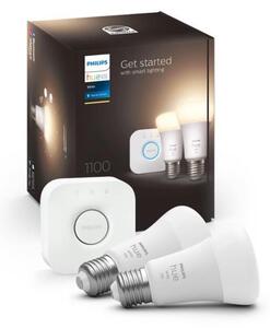 Set de bază Philips Hue WHITE 2xE27/9,5W 2700K + dispozitiv de interconectare