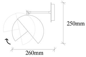 Spot de perete BERCESTE 1xE27/40W/230V