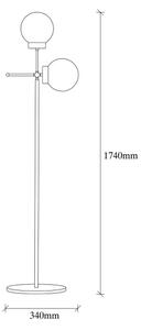 Lampadar MUDONI 2xE27/40W/230V