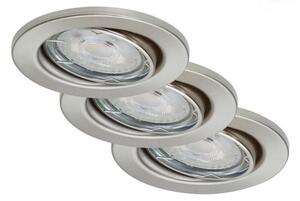 SET 3x corp de iluminat LED pentru baie dimabil 1xGU10/5W/230V IP23 Briloner 7148-032