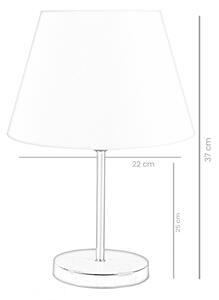Lampă de masă AYD 1xE27/60W/230V albă/aurie