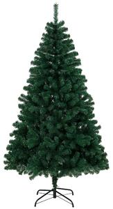 HOMCOM Brad Artificial de Crăciun 180 cm cu 700 Ramuri Ignifuge, Bază din Oțel,100x100x180 cm, Verde | Aosom Romania