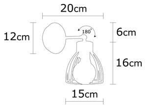 Spot de perete KEMAH 1xE27/100W/230V