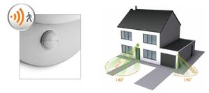Aplică de exterior cu senzor JUNE 1xE27/12W/230V IP44 Philips