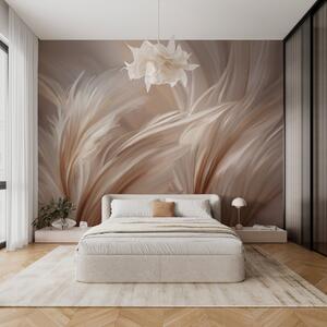 Tapet Pene elegante în nuanțe de bej și maro, Fototapet Abstract, w05658 : Uwalls.ro