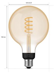 Bec LED dimabil Philips Hue WHITE AMBIANCE G125 E27/7W/230V 2200-4500K