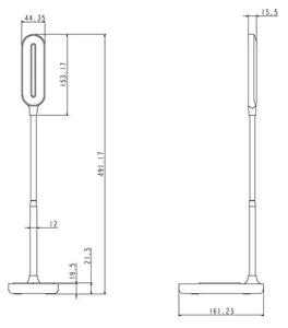 Lampă LED dimabilă tactilă cu încărcare fără fir OCTAVIA LED/7W/230V albă
