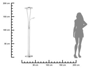 Lampadar LED dimabil HELIA LED/16,8W/230V + 2xLED/3,8W Leuchten Direkt 11778-55