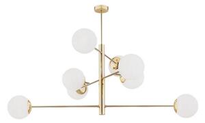 Lustră pe tijă CAMERON 8xE27/15W/230V alamă Argon 5043