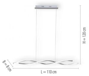 Lustră LED pe cablu dimabilă POLINA 2xLED/10,2W/230V Paul Neuhaus 9142-55