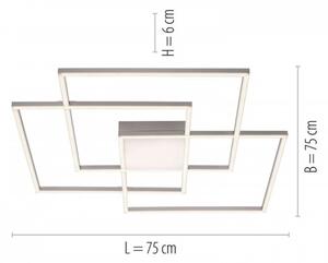 Lustră LED aplicată dimabilă ASMIN LED/45W/230V Leuchten Direkt 14713-55 + telecomandă