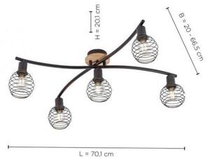 Lustră aplicată EUGEN 5xE14/40W/230V Leuchten Direkt 15925-79