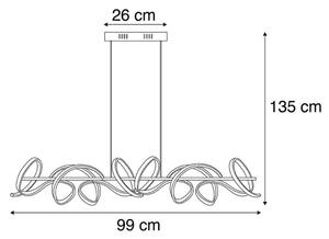 Leuchten Direkt 19033-21 - Lustr LED dimabil CURLS LED/40,8W/230V pe cablu