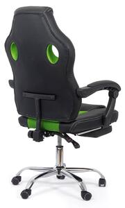 Scaun Gaming de birou cu suport de picioare OFF 3091 verde