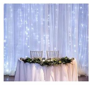 Instalatie LED tip perdea, 300 LED-uri, lumina calda, USB, telecomanda, timer, impermeabila, IP44, 3W, 5V, 2,9m