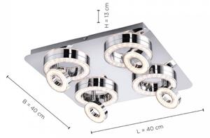 Spot LED TIM 4xLED/2,8W/230V + 4xLED/3,1W Leuchten Direkt 14522-17
