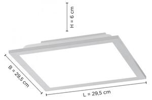 Plafonieră LED dimabilă FLAT LED/20W/230V Leuchten Direkt 14754-21 + telecomandă