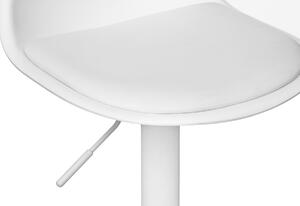 Set scaune de bar AIKO, 46x82-103x46, alb