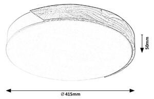 Plafonieră LED MAPLE 24W/230V albă Rabalux 3527