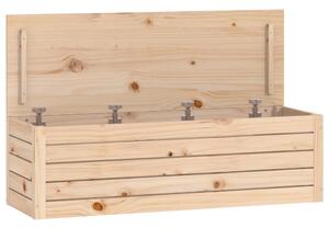 Cutie de depozitare, 109x36,5x33 cm, lemn masiv de pin