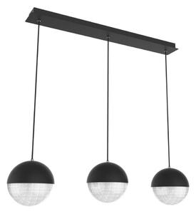Lustră LED pe cablu FURNI 3xLED/5W/230V neagră