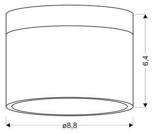 Spot LED TUBA LED/9W/230V alb/negru