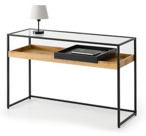 Z0ND0 Măsuță consolă Eliash (stejar + negru). 1110800