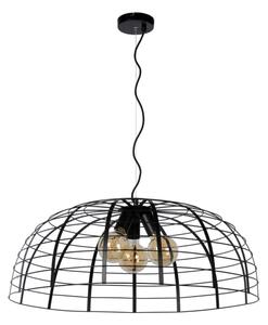 Lustră pe cablu ELODIE 3xE27/40W/230V neagră Lucide 45449/76/30