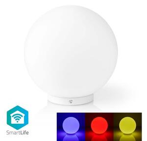 Lampă LED RGBW de masă dimabilă SmartLife LED/5W/5V Wi-Fi Nedis WIFILM10CWT