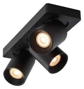 Spot LED dimabil NIGEL 3xGU10/5W/230V negru Lucide 09929/15/30