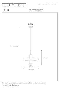 Lustră pe cablu SELIN 1xGU10/35W/230V neagră Lucide 03322/01/30