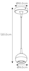 Lustră pe cablu FAVORI 1xGU10/5W/230V neagră Lucide 09434/01/30