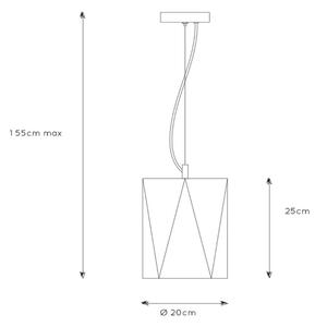 Lustră pe cablu FERN 1xE27/60W/230V Lucide 25407/01/30