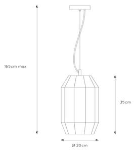Lustră pe cablu FERN 1xE27/60W/230V Lucide 25408/01/30